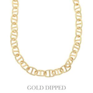 Gold Plated Soda Tab Link Chain Necklace